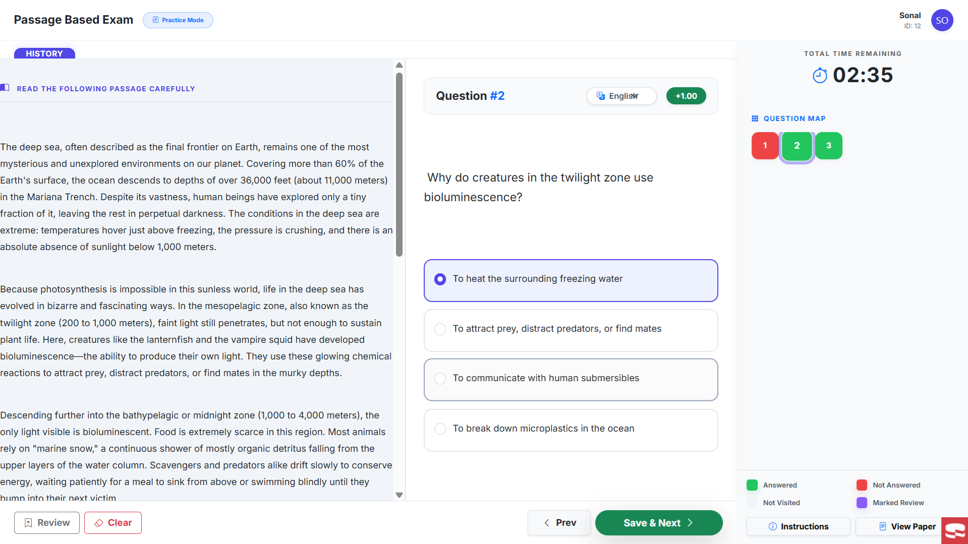 Mock Test Portal Preview